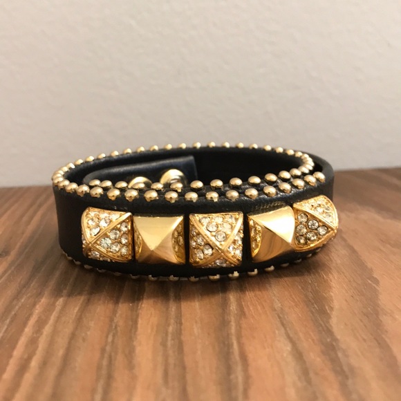 Wrap Around Juicy Couture Leather Studded Bracelet - Picture 4 of 5